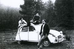 Juan Mari Narvaez, Raul Calvo, Julio Unamuno eta Gotzon Bikua.
