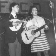 Eibarko Astelena frontoian, 1968ko abenduan.  