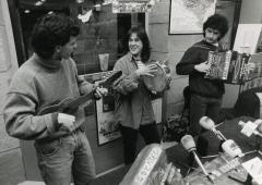 Gozategi bere lehen diskoaren aurkezpenean, 1995ean. Argazkia: Berria