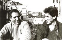 Eaut Etxamendi eta Eaut Larralde, 1989an.