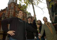 Gatibu: Alex Sardui, Gorka Salazar, Mikel Caballero eta Haimar Arejita. Argazkia: Monika del Valle / Argazki Press