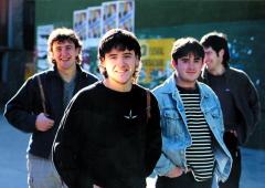 Aitor Zabaleta, Xabier Solano, Jon Mari Beasain eta Ander Basterretxea, 2000. urtean.