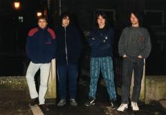 Iker Martinez de Zuazo, Joxemari Azpitarte, Aitor Uriarte eta Gorka Lazkano (1996). Argazkia: Berria