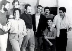 "Harat honat" (1987) grabatu zuten musikariak.