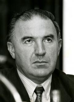 Joxe Mari Iriondo, Euskadi Irratiko zuzendari garaian (1992). Argazkia: Berria
