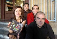 "Baleike" diskoaren aurkezpenean: Miren Gaztaaga, Gorka Baskaran, Iigo Muguruza eta Asier Ituarte. Argazkia: Juan Carlos Ruiz / Argazki Press